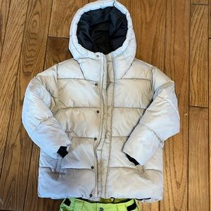 Zara Boys puffer jacket ,,,, and skieer brand snow pants